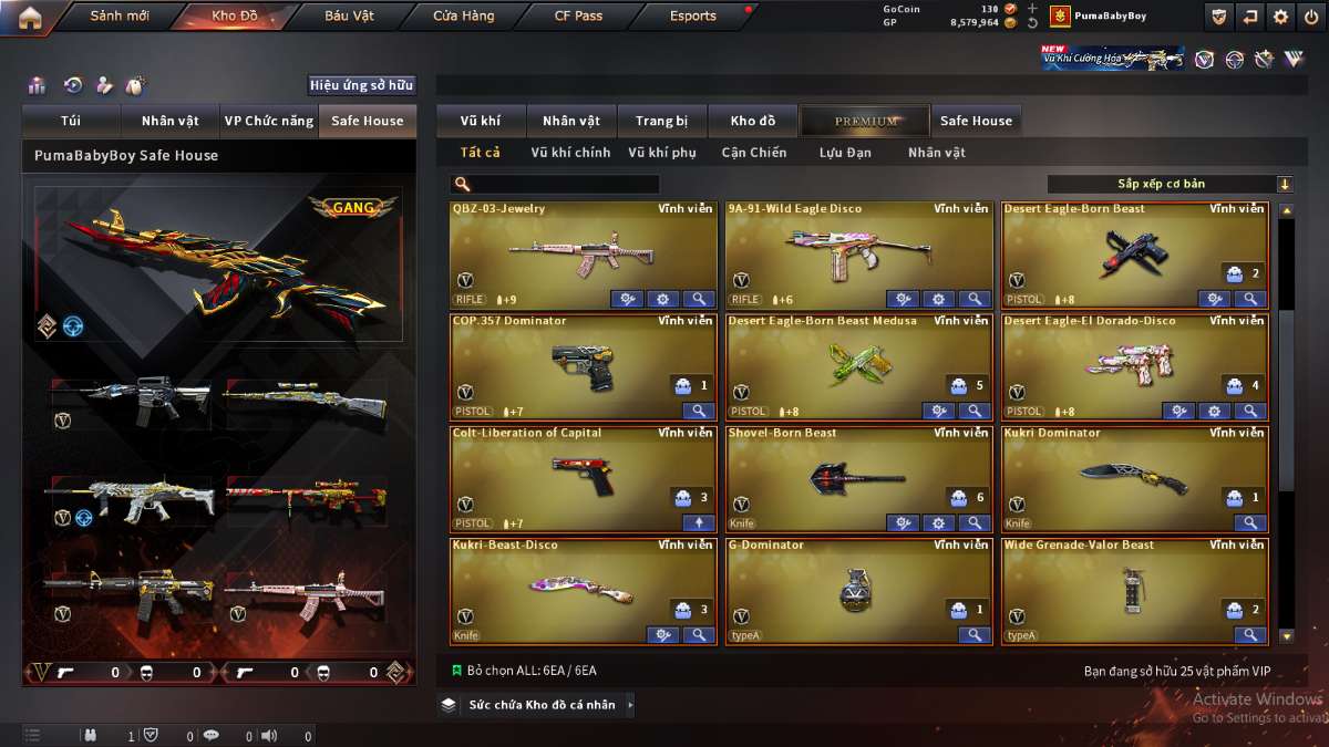 shop acc cf uy tin gia re